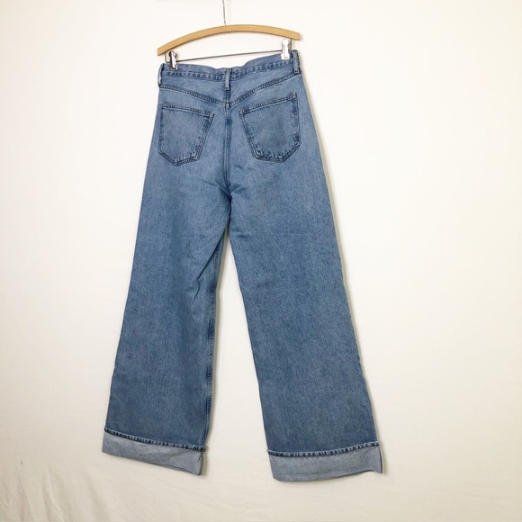 Agolde Dame wide leg cuffed buttonfly jeans - Picture 9 of 15
